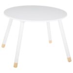 Mesa de madera infantil blanco