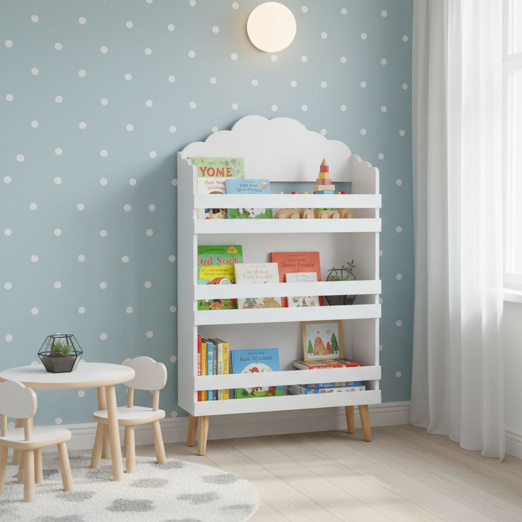 Estantería infantil biblioteca blanca - Imagen 4