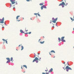 Papel pintado infantil flores y fresas - Imagen 2