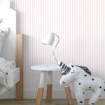 Papel pintado infantil Fine Stripes rosa - Imagen 2