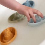 Barquitos apilables para el baño azules - Imagen 7