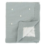 Manta Tricot dots mint