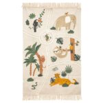 Alfombra infantil rectangular Jungla