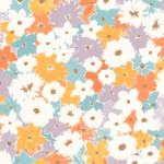 Papel pintado Let´s go Girls Flora multicolor