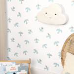 Papel pintado Let´s go Girls Colombe azul cielo - Imagen 3