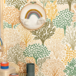 Papel pintado Let´s go Girls Alice verde naranja - Imagen 3
