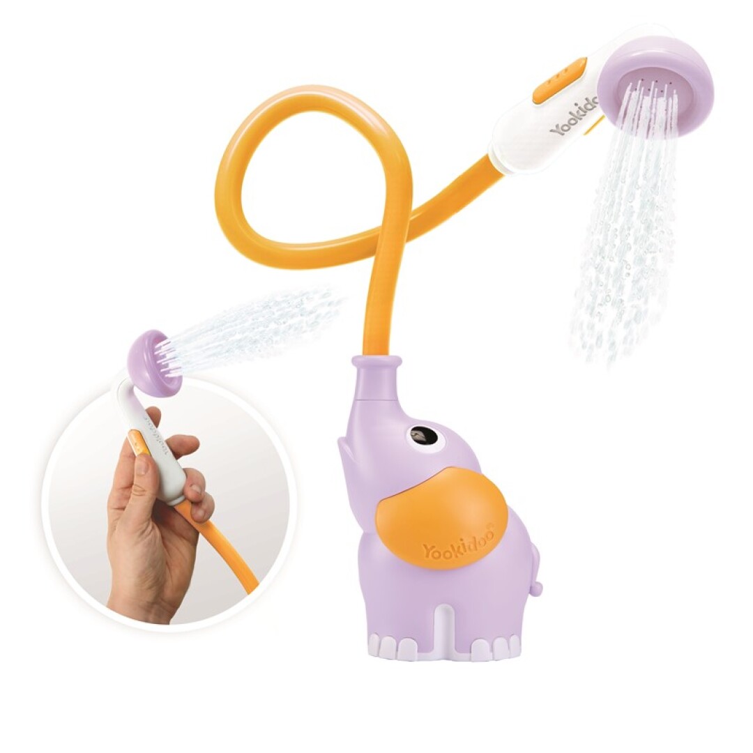 T8KY00009227 Ducha bañera elefante lila - Imagen 1
