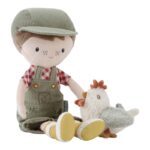Muñeco blandito Jim granjero con gallina - Imagen 4
