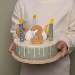 Pastel de cumpleaños azul - Imagen 3
