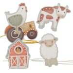 Tarjetas para enlazar pequeña granja