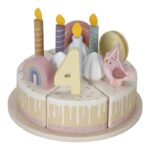 Pastel de cumpleaños rosa - Imagen 8