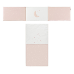 Colcha+protector de 70x140cm. Cosmos rosa