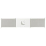Protector para cuna  de 60cm. Cosmos gris
