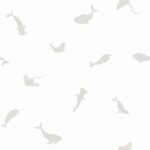 Papel pintado Érase una vez Poetic Sea Gris baleine
