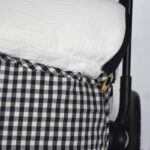 Saco silla entretiempo I love vichy negro - Imagen 4
