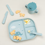 Plato infantil con compartimentos Elphee Azul - Imagen 2