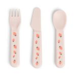 Pack de 3 cubiertos infantiles Tiny Farm Rosa