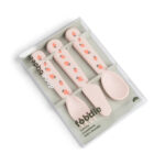 Pack de 3 cubiertos infantiles Tiny Farm Rosa - Imagen 4