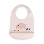 Babero de silicona Tiny Farm Rosa