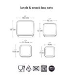Set de 4 cajitas para alimentos Zorro - Imagen 5