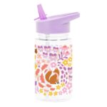 Botella infantil con caña Flores