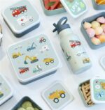 Set de 4 cajitas para alimentos Vehículos - Imagen 4