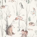 Papel pintado bosque animado