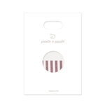 Set de Sábana bajera ajustable para capazo + muselina Cherry rayas - Imagen 7