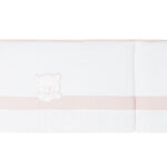 Protector para cuna  de 70cm. Teddy rosa - Imagen 2