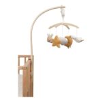 Móvil musical de madera beige naturals