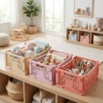 Caja plegable pequeña 30cm lila - Imagen 2