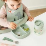 Plato con dos compartimentos Playground green - Imagen 3