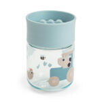 Taza de aprendizaje 360 Tiny Farm azul
