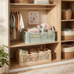 Caja plegable grande 40cm beige - Imagen 3