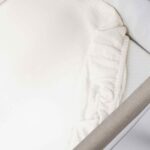 Edredón+bajera+almohada minicuna 90x50cm Praliné Vichy/rayas matcha - Imagen 10