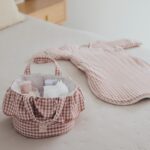 Saco de dormir para invierno Praliné Vichy/rayas moka - Imagen 2