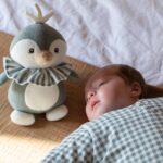Saco de dormir para invierno Praliné Vichy/rayas matcha - Imagen 2