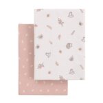 Pack de 2 bajeras para cuna Calma rosa - Imagen 2