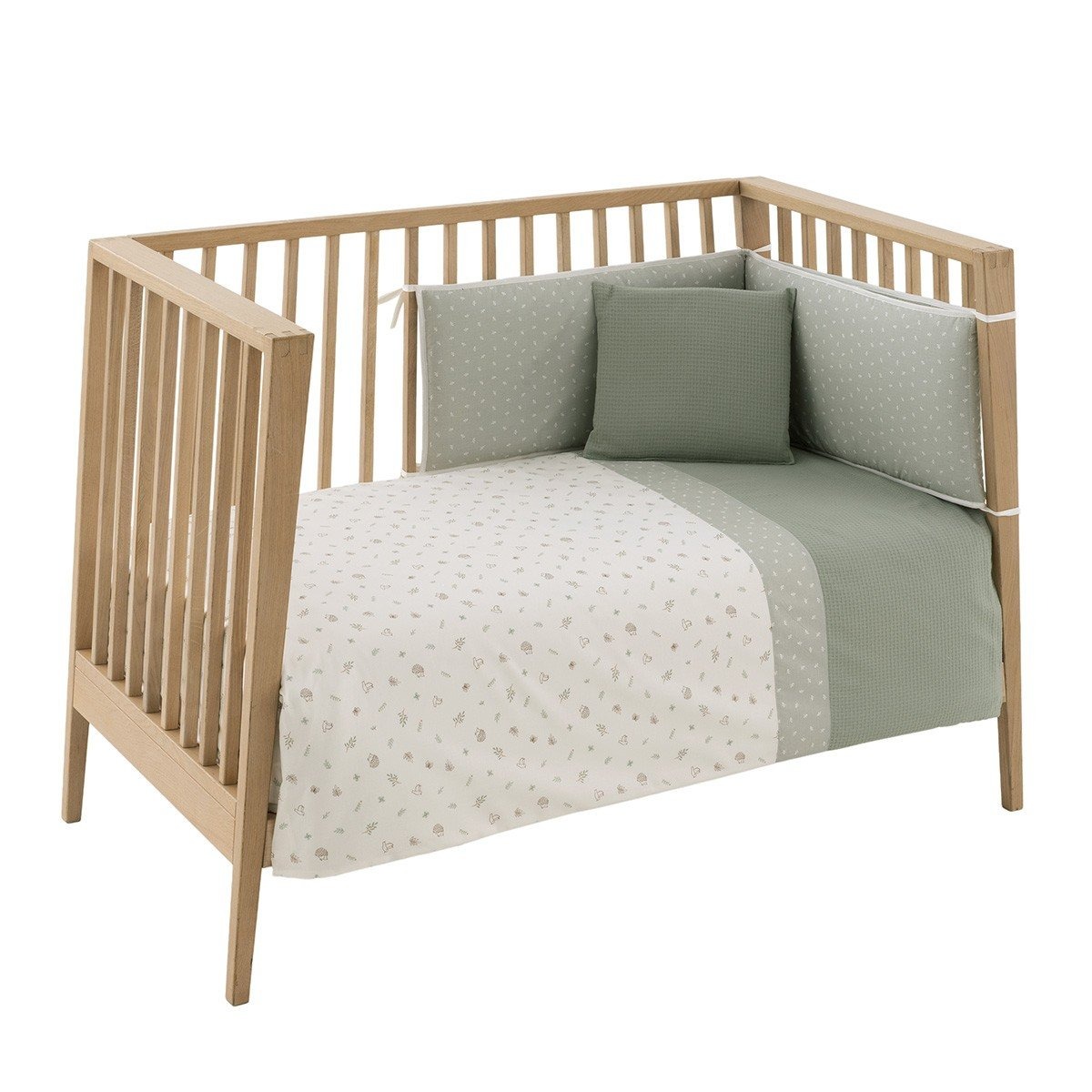 imgi_17_jgo-2-pcsfnordica-cuna-70-calma-verde-110x170x3-cm Funda nórdica con protector para cuna de 70 Calma verde - Imagen 1
