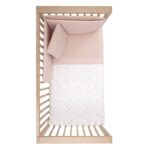 Colcha con protector para cuna de 60 Calma rosa - Imagen 5