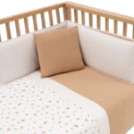 Funda nórdica con protector para cuna de 60 Senda beige - Imagen 2