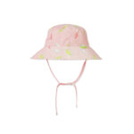 Gorro con protección solar 0-6 meses Tropicool Pink