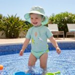 Gorro con protección solar 18-36 meses Tropicool Mint - Imagen 3