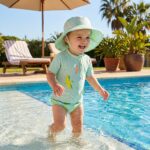 Gorro con protección solar 18-36 meses Tropicool Mint - Imagen 2