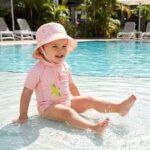 Gorro con protección solar 0-6 meses Tropicool Pink - Imagen 7