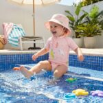 Gorro con protección solar 0-6 meses Tropicool Pink - Imagen 6