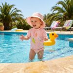 Gorro con protección solar 0-6 meses Tropicool Pink - Imagen 5