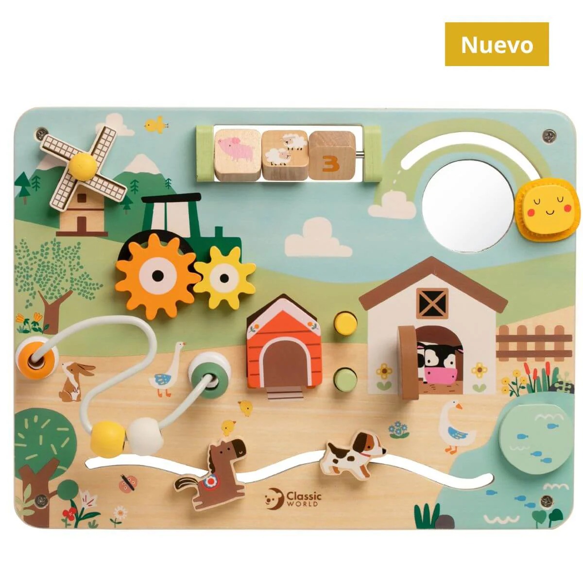 imgi_43_tablero-de-actividades-granja-classic-world-1 Tablero de Actividades de Madera La Granja - Imagen 1