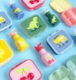 Botella Infantil de Acero Inoxidable Mini Dinosaurios - A Little Lovely Company - Imagen 3
