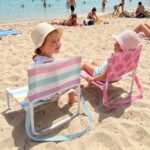 Silla de playa plegable infantil Rayas multicolor - Imagen 7